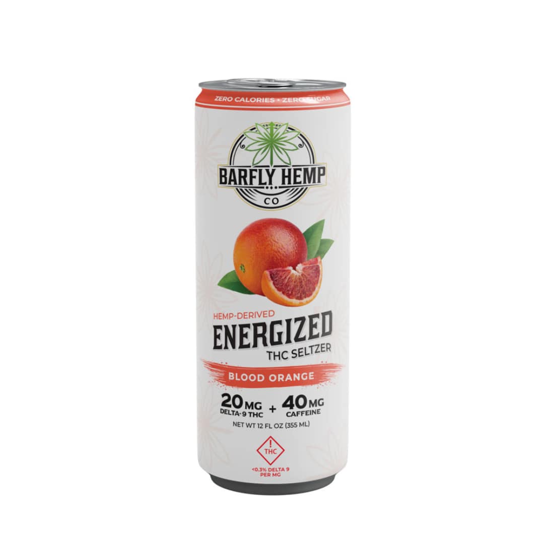 Barfly ENERGIZED Blood Orange Seltzer - 20mg Delta-9 THC + 40mg Caffiene