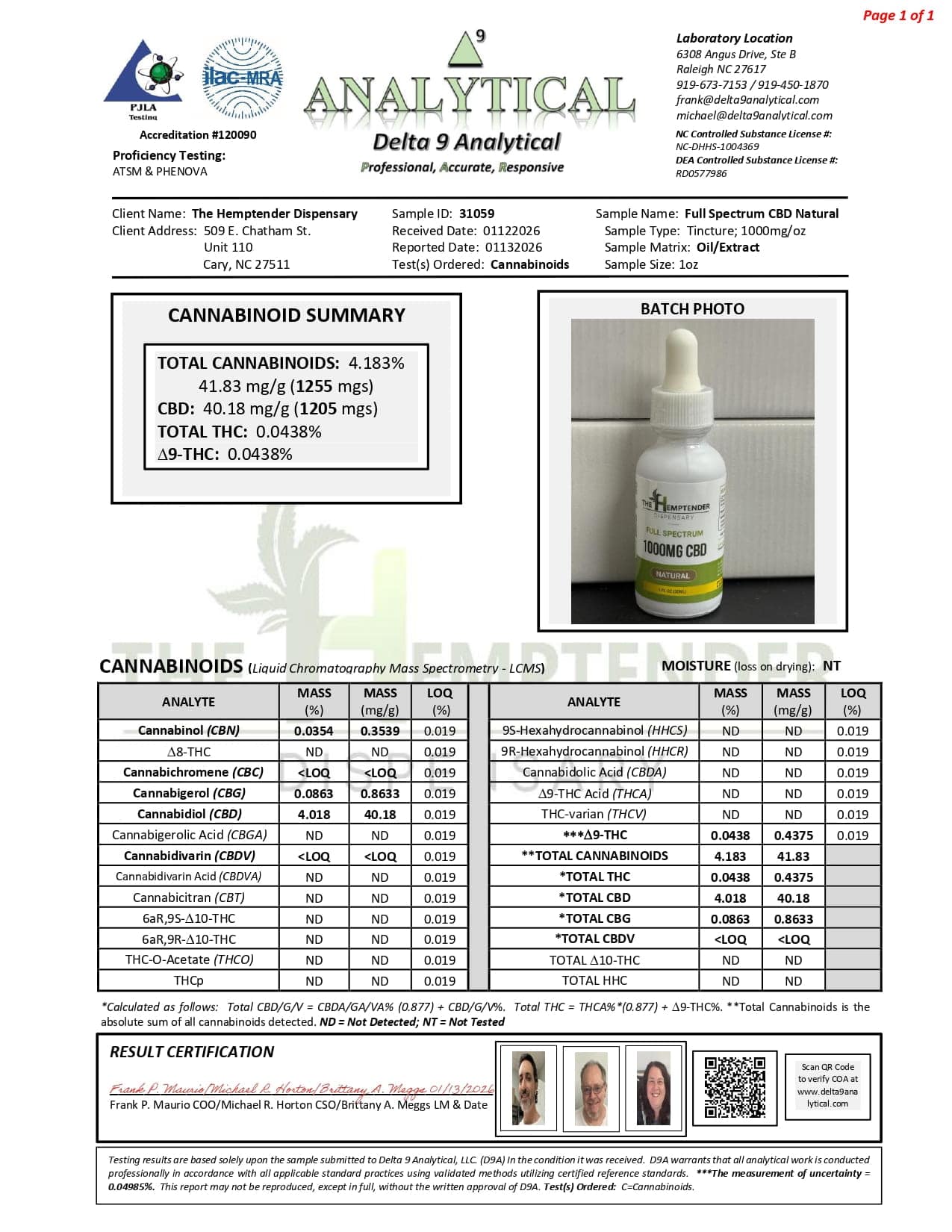 The Hemptender 600-3000mg CBD Tinctures (Full-Spectrum) — Natural Flavor - Image 4