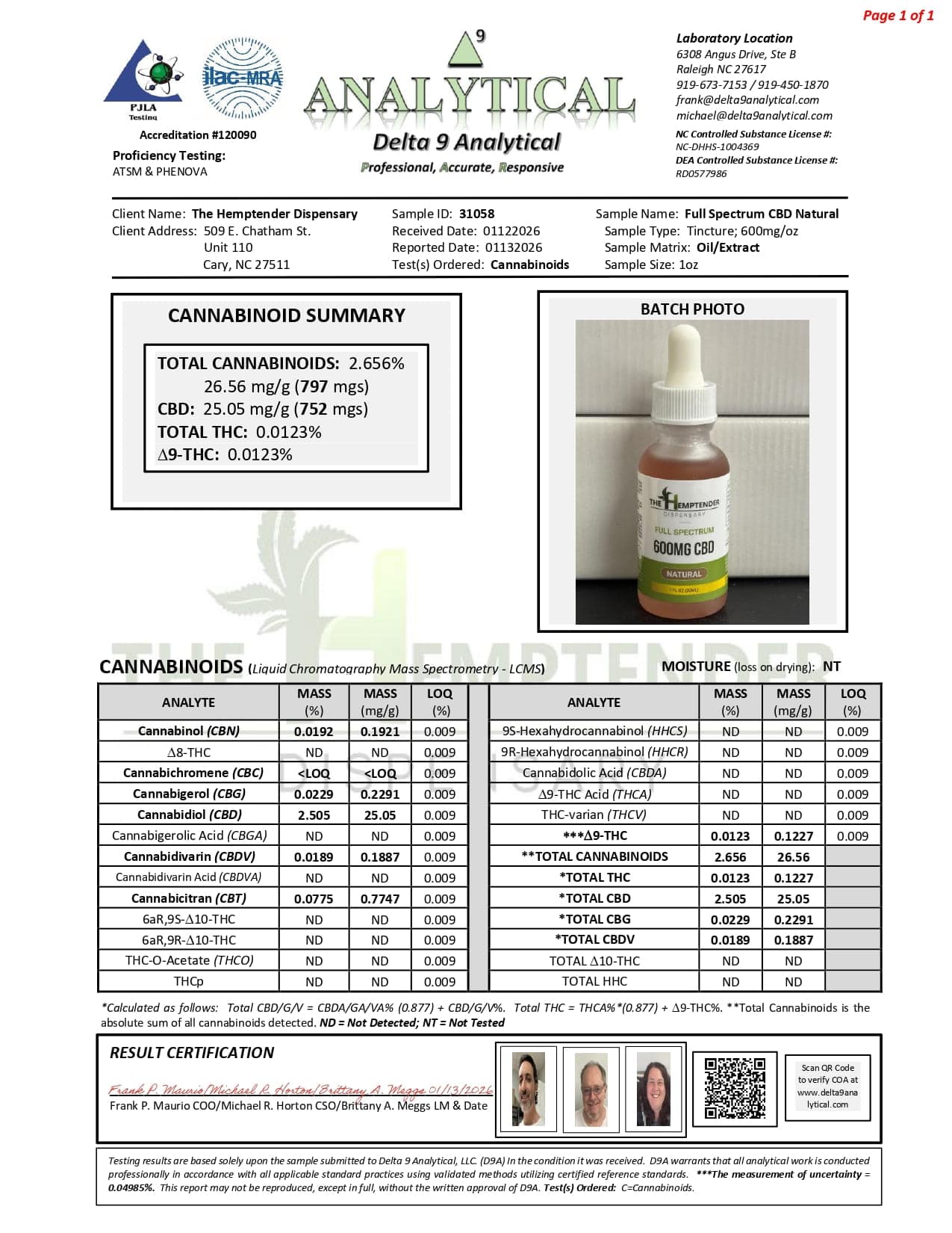 The Hemptender 600-3000mg CBD Tinctures (Full-Spectrum) — Natural Flavor - Image 5