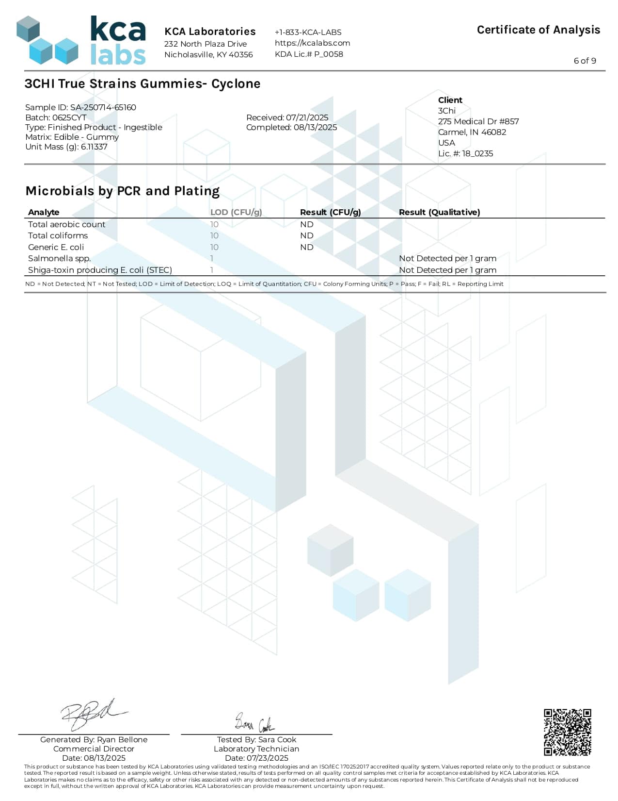 3Chi 15mg True Strains Microdose THC Blend Gummies - 20ct - Cyclone Sativa - Image 7