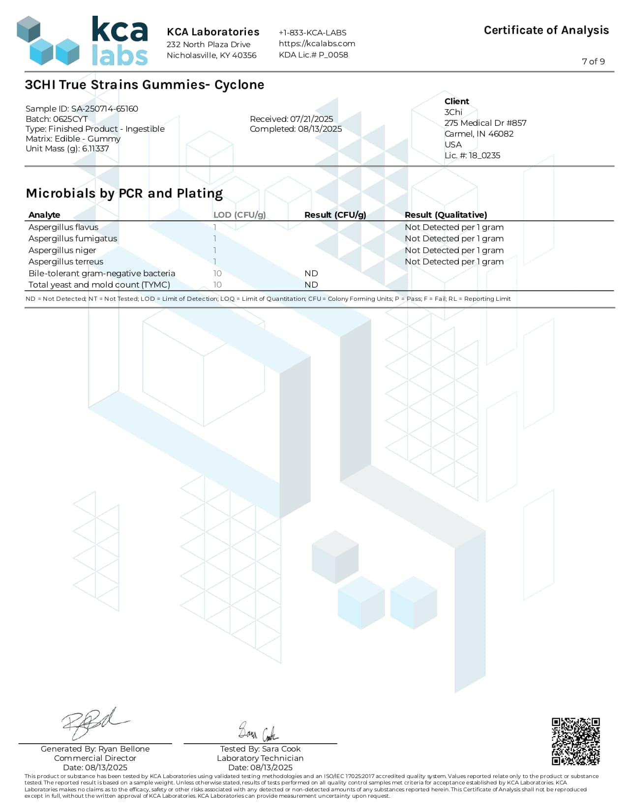 3Chi 15mg True Strains Microdose THC Blend Gummies - 20ct - Cyclone Sativa - Image 8