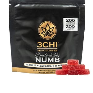 3Chi 25mg Delta-8 THC:CBN Gummies 16ct — Comfortably Numb