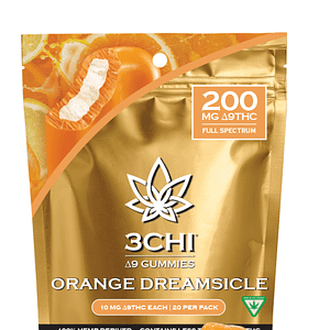 3Chi 10mg Delta-9 THC Gummies 20ct — Orange Dreamsicle