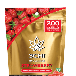 3Chi 10mg Delta-9 THC Gummies 20ct —  Strawberry