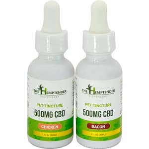 The Hemptender Pets 500mg CBD Pet Tincture - 2 Flavors