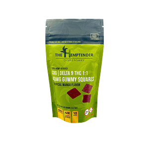 The Hemptender 20mg Delta-9 THC Gummy Squares - 10ct