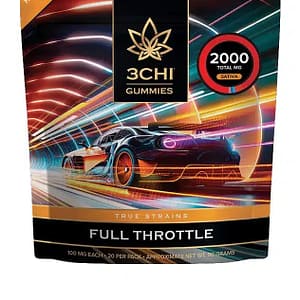 full throttle sativa 3chi gummies 100mg cannabinoids each at The Hemptender
