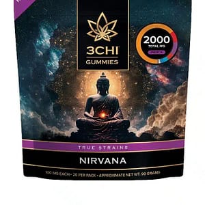 3chi true strains nirvana indica THC gummy 100mg at The Hemptender