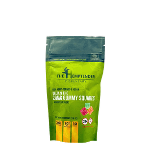 The Hemptender 20mg Delta-9 THC Gummy Squares - 10ct