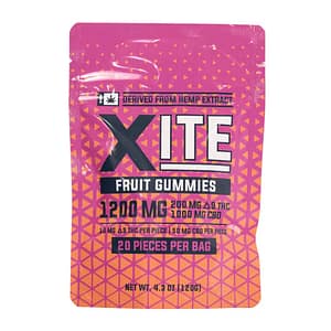 XITE 5:1 CBD + Delta-9 THC Gummies - 20ct - Fruit Flavors