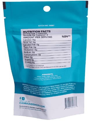 CannaAid 80mg THCV Gummies - Blue Raspberry - 8ct - Image 2