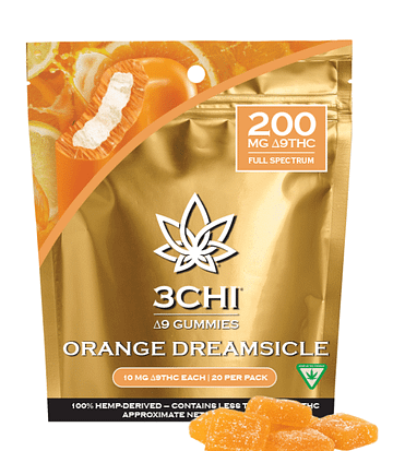 3Chi 25mg Delta-8 THC:CBN Gummies 16ct | The Hemptender