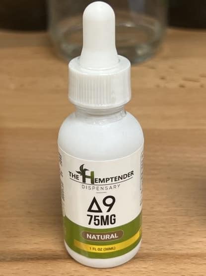 The Hemptender 75mg Delta-9 THC Tinctures  - Natural Flavor