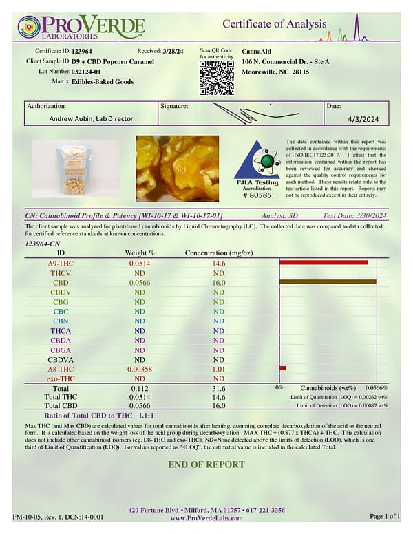 CannAid Delta 9-THC:CBD 200mg Popcorn - 2 Flavors - 7oz - Image 3