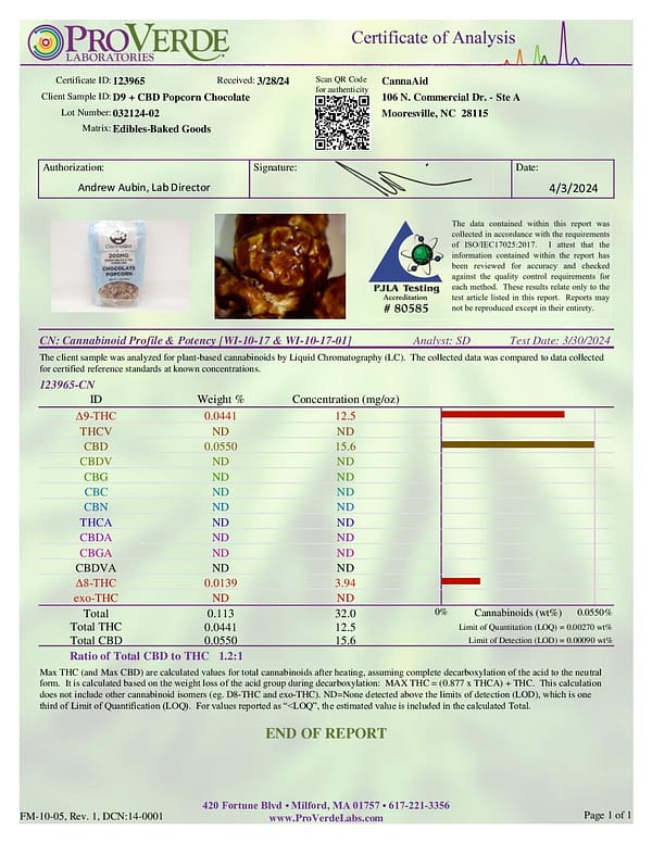 CannAid Delta 9-THC:CBD 200mg Popcorn - 2 Flavors - 7oz - Image 4