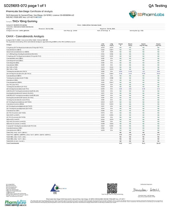CannaAid 80mg THCV Gummies - Blue Raspberry - 8ct - Image 3
